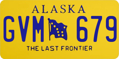 AK license plate GVM679