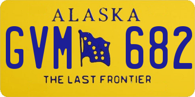 AK license plate GVM682