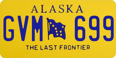 AK license plate GVM699