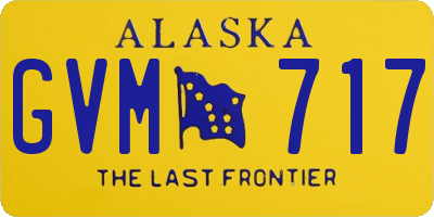 AK license plate GVM717