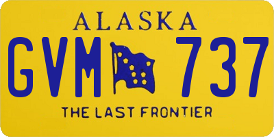 AK license plate GVM737