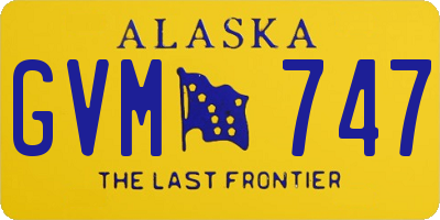 AK license plate GVM747