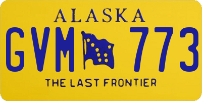 AK license plate GVM773