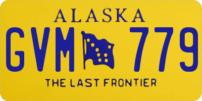 AK license plate GVM779