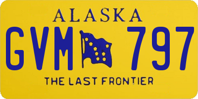 AK license plate GVM797