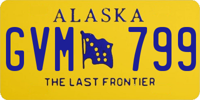 AK license plate GVM799