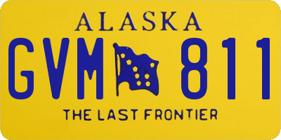 AK license plate GVM811