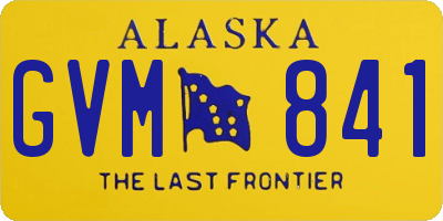 AK license plate GVM841
