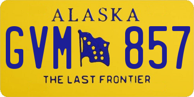 AK license plate GVM857