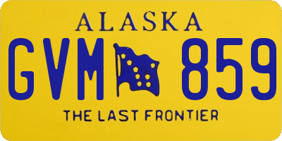 AK license plate GVM859