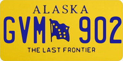 AK license plate GVM902