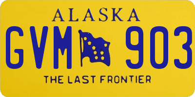 AK license plate GVM903