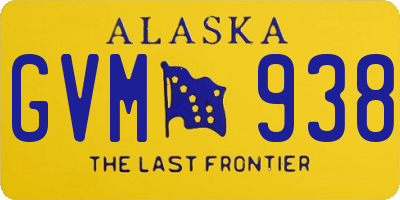 AK license plate GVM938