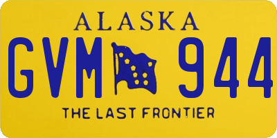 AK license plate GVM944