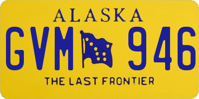 AK license plate GVM946