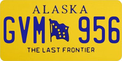 AK license plate GVM956