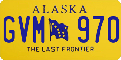 AK license plate GVM970