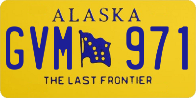 AK license plate GVM971