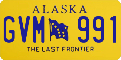 AK license plate GVM991