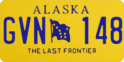 AK license plate GVN148