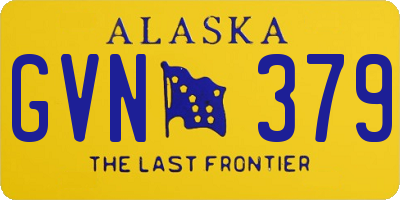 AK license plate GVN379