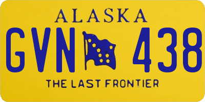 AK license plate GVN438