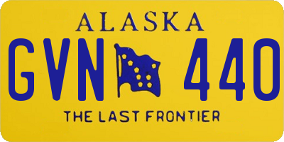 AK license plate GVN440