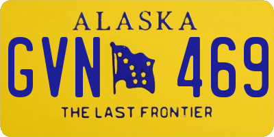 AK license plate GVN469