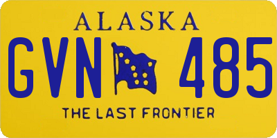 AK license plate GVN485