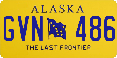 AK license plate GVN486