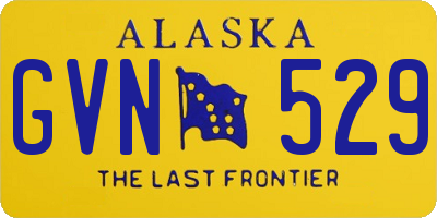 AK license plate GVN529