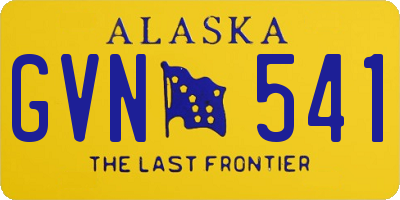 AK license plate GVN541