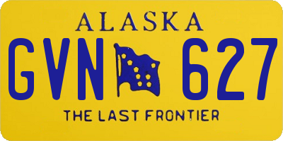 AK license plate GVN627
