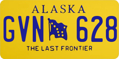 AK license plate GVN628