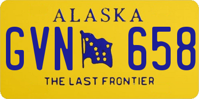 AK license plate GVN658