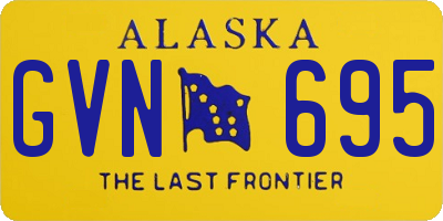 AK license plate GVN695