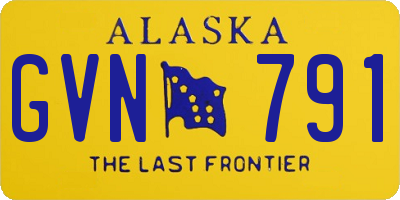 AK license plate GVN791