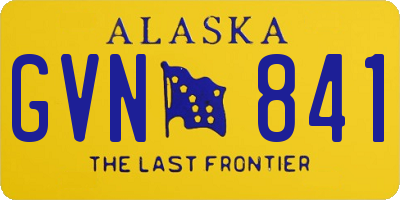 AK license plate GVN841