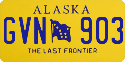 AK license plate GVN903