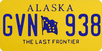 AK license plate GVN938