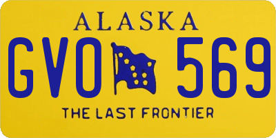 AK license plate GVO569