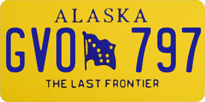 AK license plate GVO797