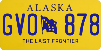 AK license plate GVO878