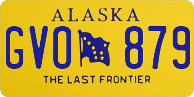 AK license plate GVO879