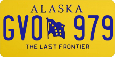 AK license plate GVO979