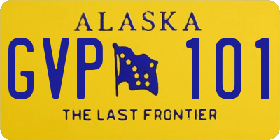 AK license plate GVP101
