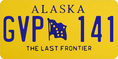 AK license plate GVP141