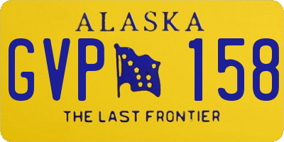 AK license plate GVP158