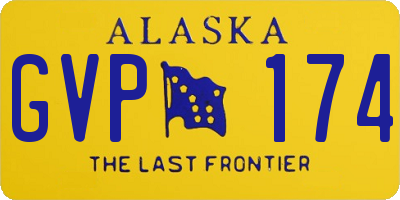 AK license plate GVP174