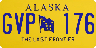 AK license plate GVP176